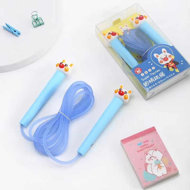 Fandouka Stationery Creative and cute cartoon Super taotao slender handle Sports skipping rope set, sports goods, fitness goods, skipping rope, children's outdoor details Picture