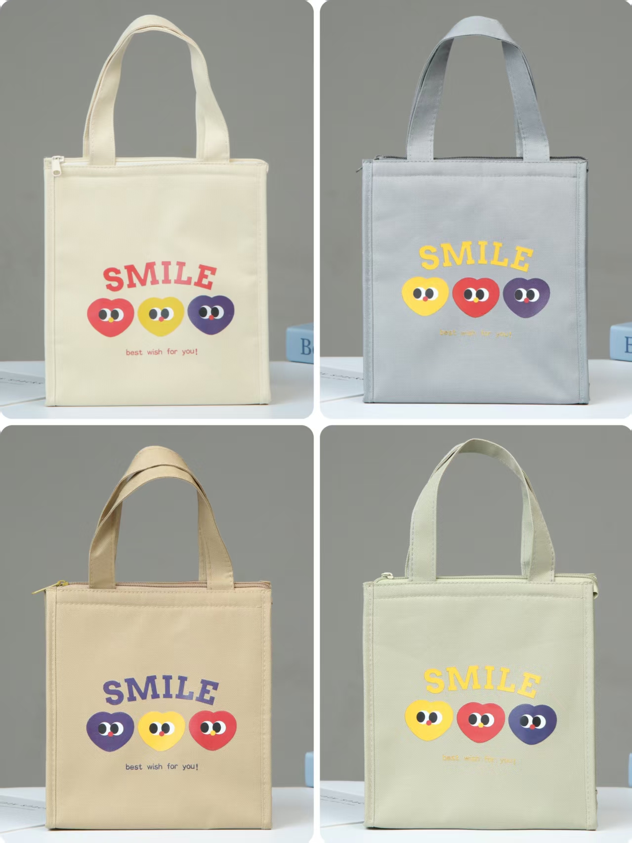 Student party large-capacity fashionable hand-held insulated aluminum foil bento bag, Oxford cloth bag with rice, office worker lunch bag