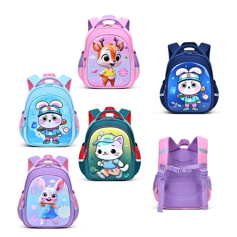 Big-tailed cat cartoon cute and fashionable backpacks, large-capacity fashionable backpacks, lightweight waterproof, tear-resistant, snag-resistant and wear-resistant schoolbags, trendy boys' and girls' casual backpacks for kindergartens