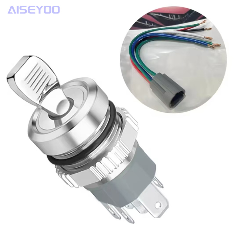 16mm metal toggle switch 2/3 position 10A high current with light, self-locking rocker arm with toggle switch pic 13