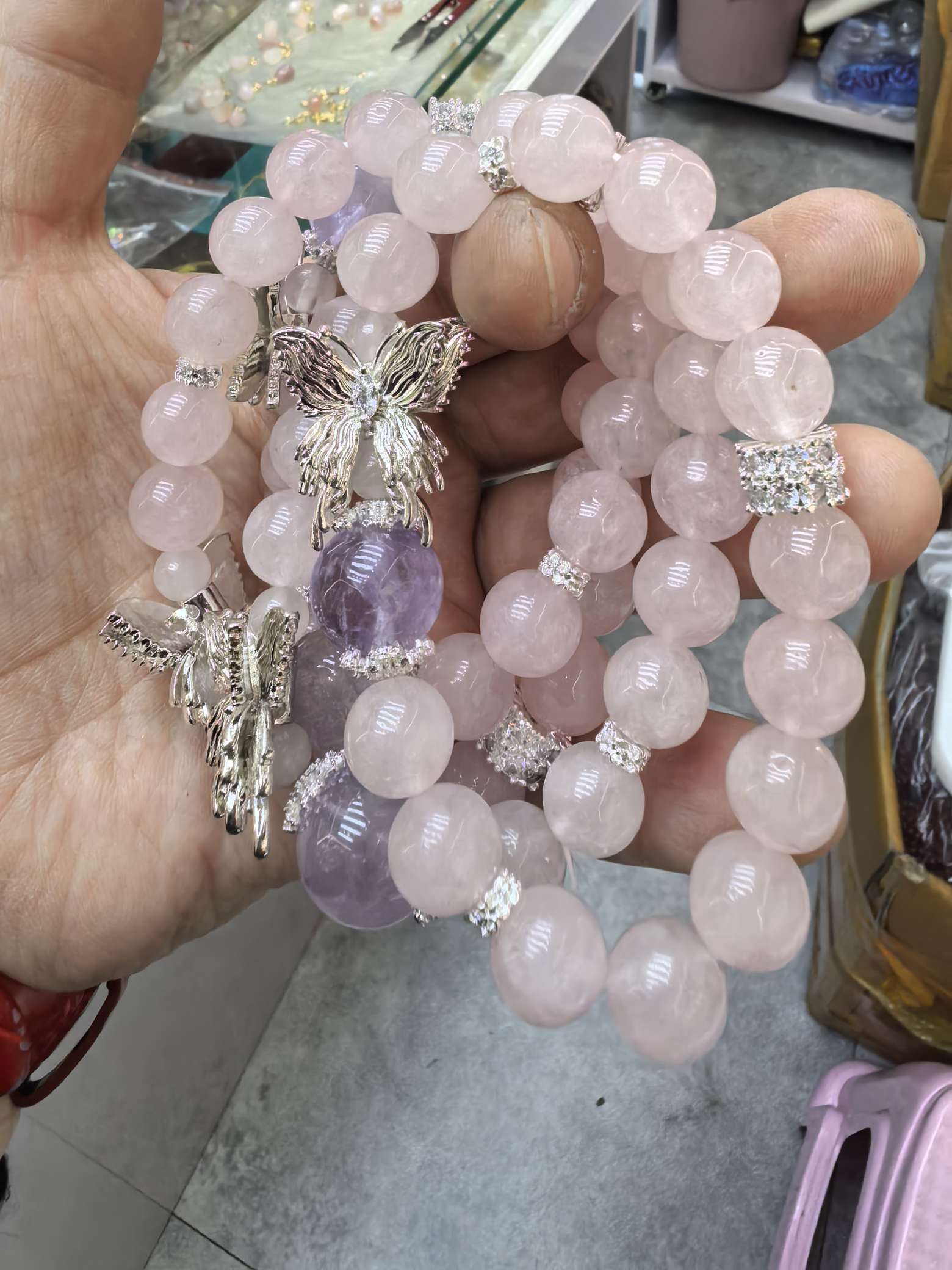 水晶手串细节图