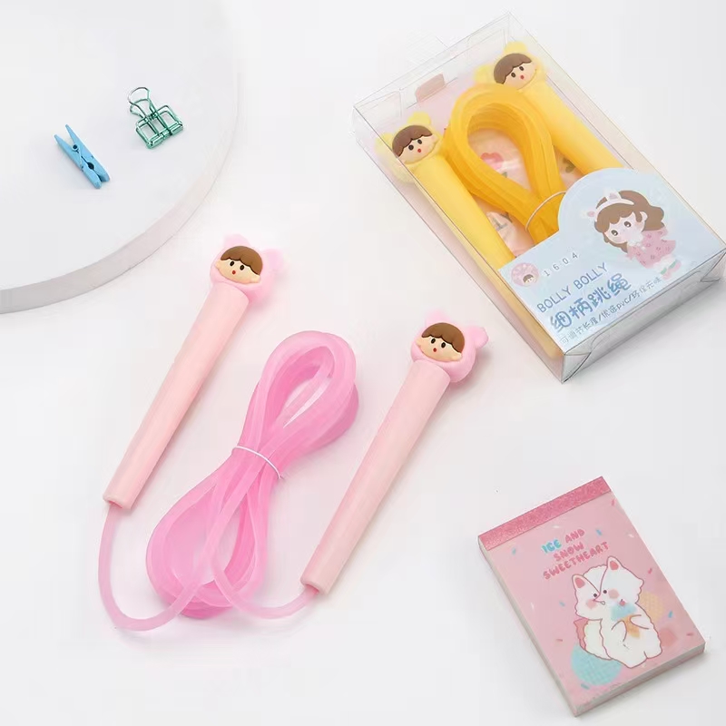 Fandouka Stationery Creative and Cute Card Tong BOLLYBOLLY Slim Handle Sports skipping Rope Set, sports goods, fitness goods, skipping rope, children's outdoor Item Picture