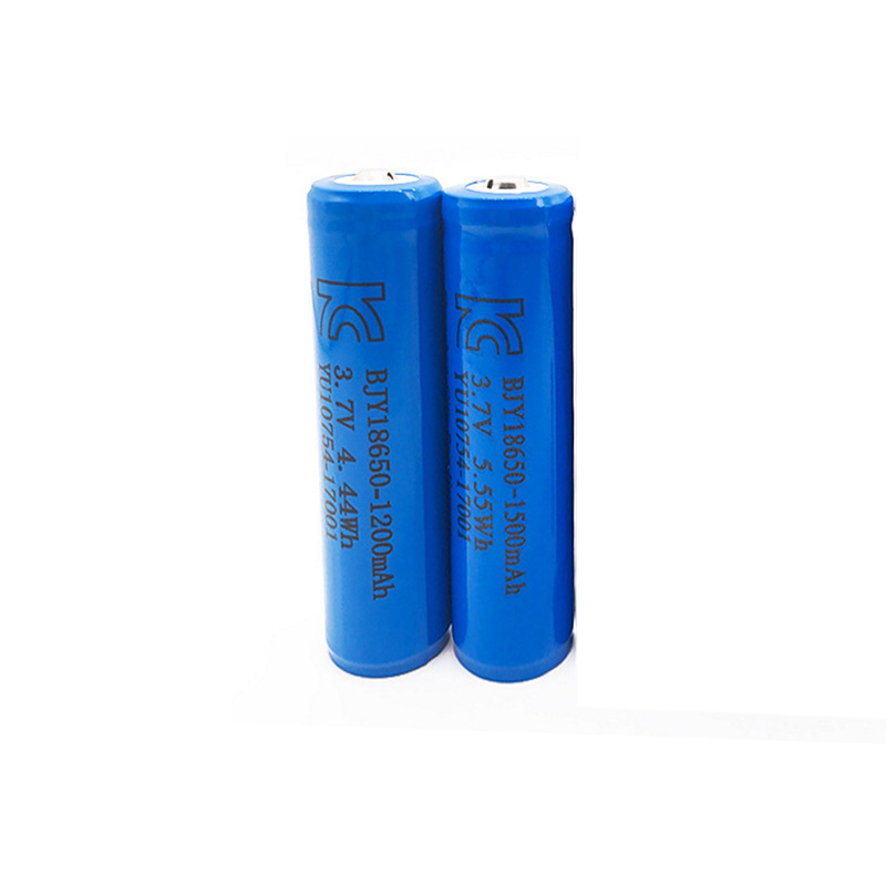 18650锂电池1200mAh 18650锂电池尖头KC 18650锂电池强光手电筒