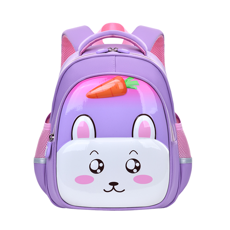 Big Tail Cat Shark Rabbit Carrot Series Boys' and Girls' backpacks, large-capacity waterproof and anti-snail-thread lightweight and wear-resistant schoolbags, cute and fun backpacks for kindergartens details Picture