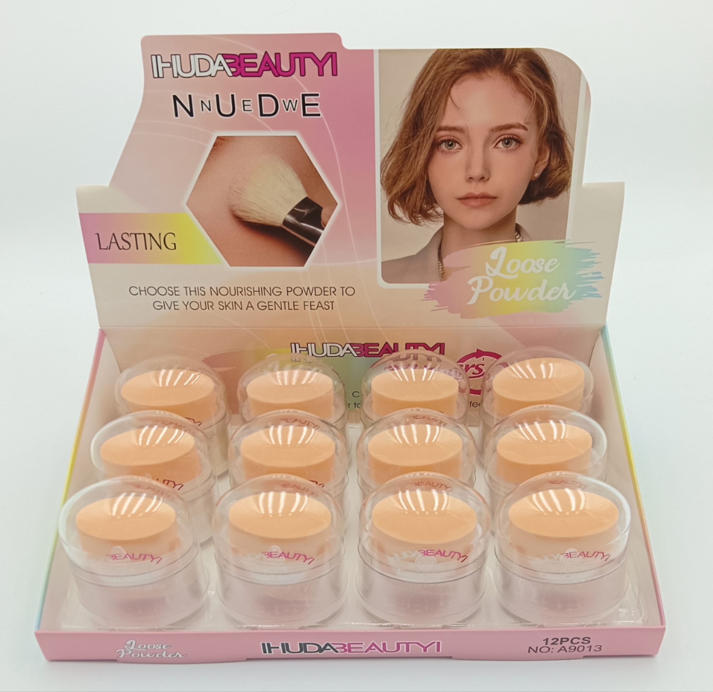 Foreign trade new high-gloss contortion and brightening 3D three-dimensional makeup effect flash water flour exquisite quality full figure