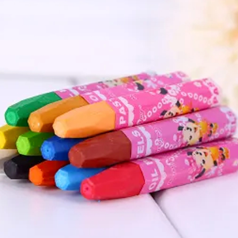 12色儿童油画棒安全学生 用品2