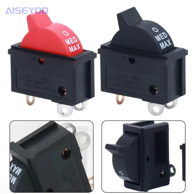 发廊电吹风电源开关大功率康夫电吹风机船型开关三挡翘板开关 10A冷热风筒理发店配件详情3