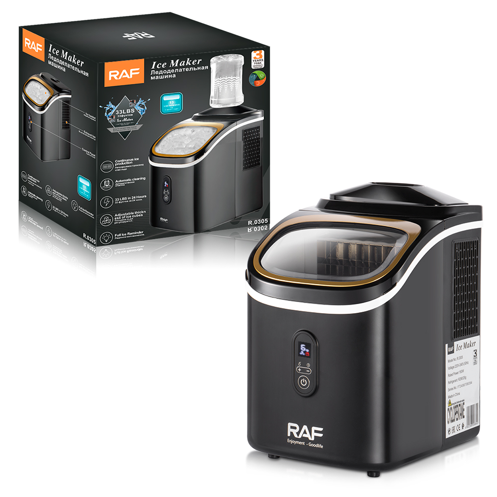 RAF European standard cross-border small ice maker, home visual mini ice maker, automatic bullet ice maker details Picture