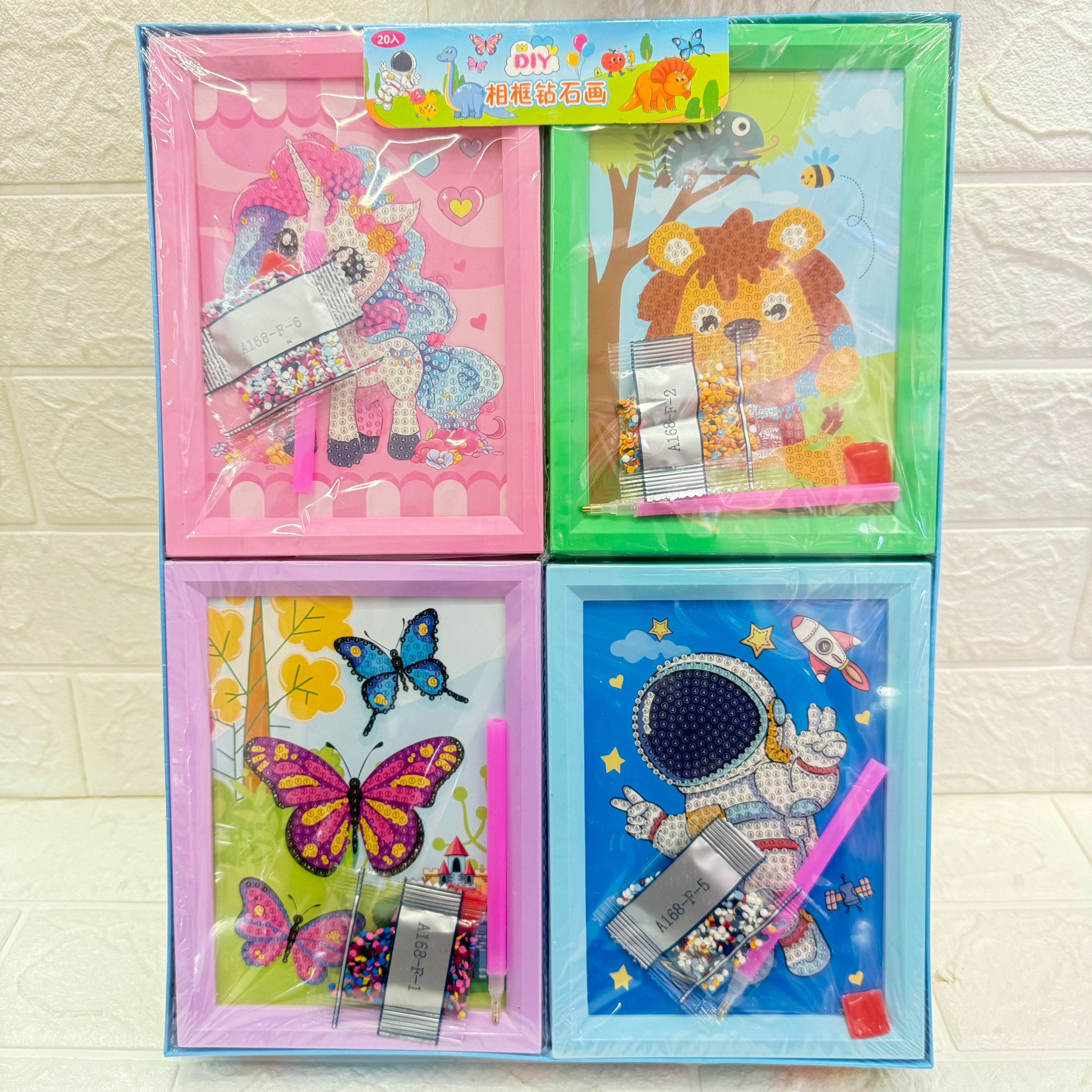 9 series of cartoon 3D stereoscopic diamond picture frame paintings, children's diamond paintings, dot diamond DIY educational handcrafted diamond paintings details Picture