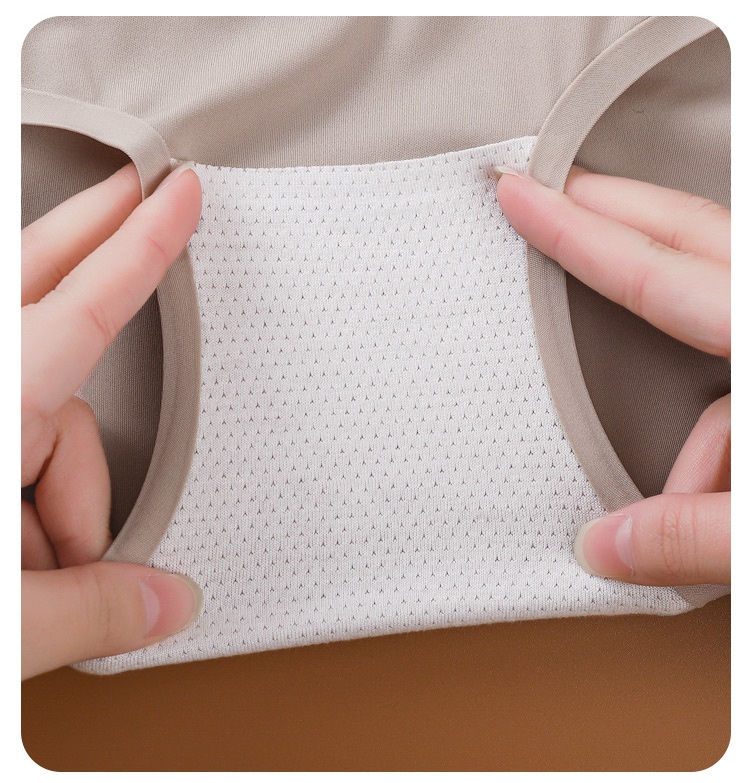 无痕内裤女薄款透气高腰收腹排扣无痕透气美体裤女士三角打底裤详情13