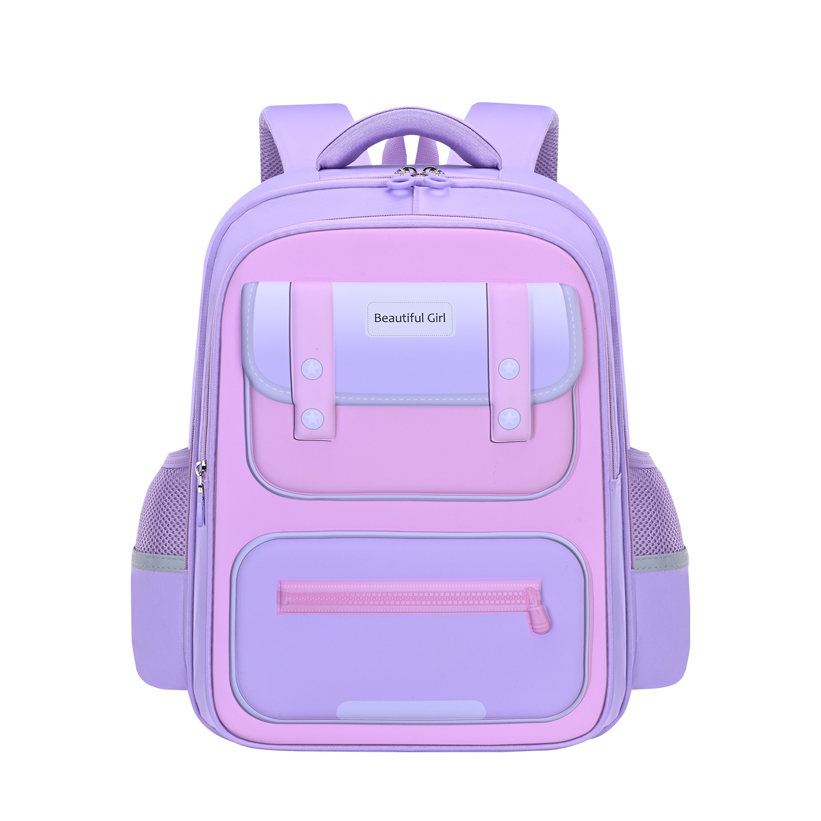 Large-tailed cat color-blocking simple classroom back-protecting and stress-relieving special schoolbag, children's lightweight, dirt-resistant, wear-resistant and breathable boys' and girls' backpacks, waterproof, tear-resistant and snail-resistant large-capacity backpacks, fashionable and trendy casual schoolbags Specification image