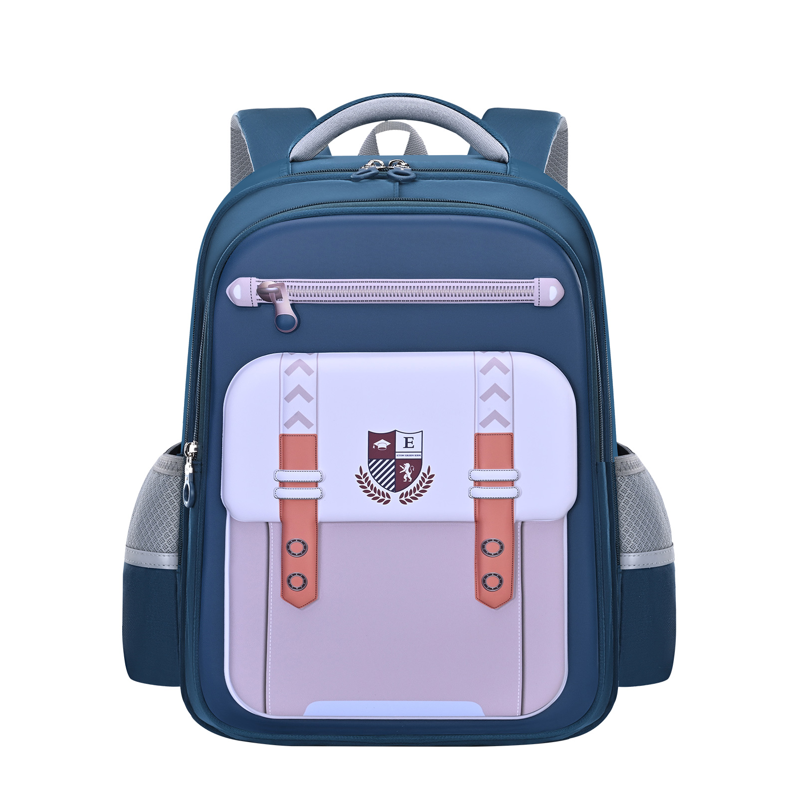 Large-tailed cat British minimalist color-blocking spine support and pressure relief backpack, large-capacity layered waterproof, tear-resistant and wear-resistant backpack, lightweight, wear-resistant and dirt-resistant backpack pic 5