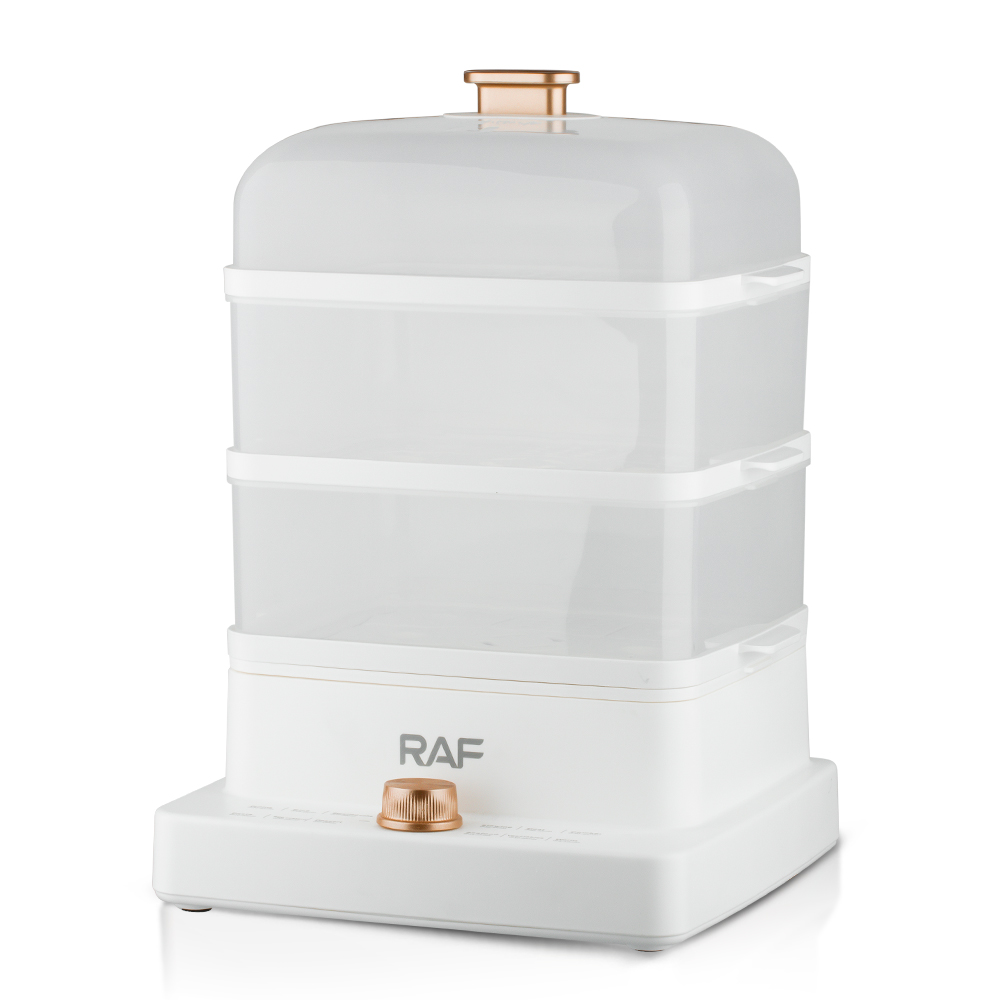 RAF European standard cross-border electric steamer, 12L multi-functional household three-layer large-capacity fully automatic breakfast machine Item Picture