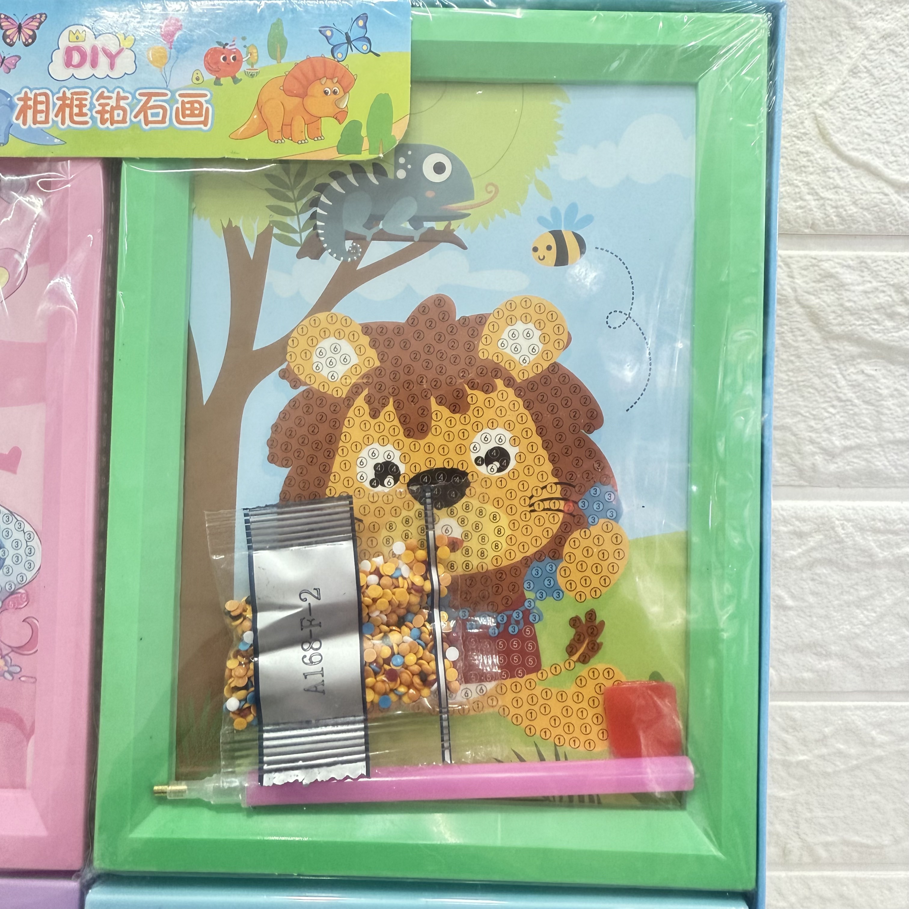 9 series of cartoon 3D stereoscopic diamond picture frame paintings, children's diamond paintings, dot diamond DIY educational handcrafted diamond paintings Item Picture