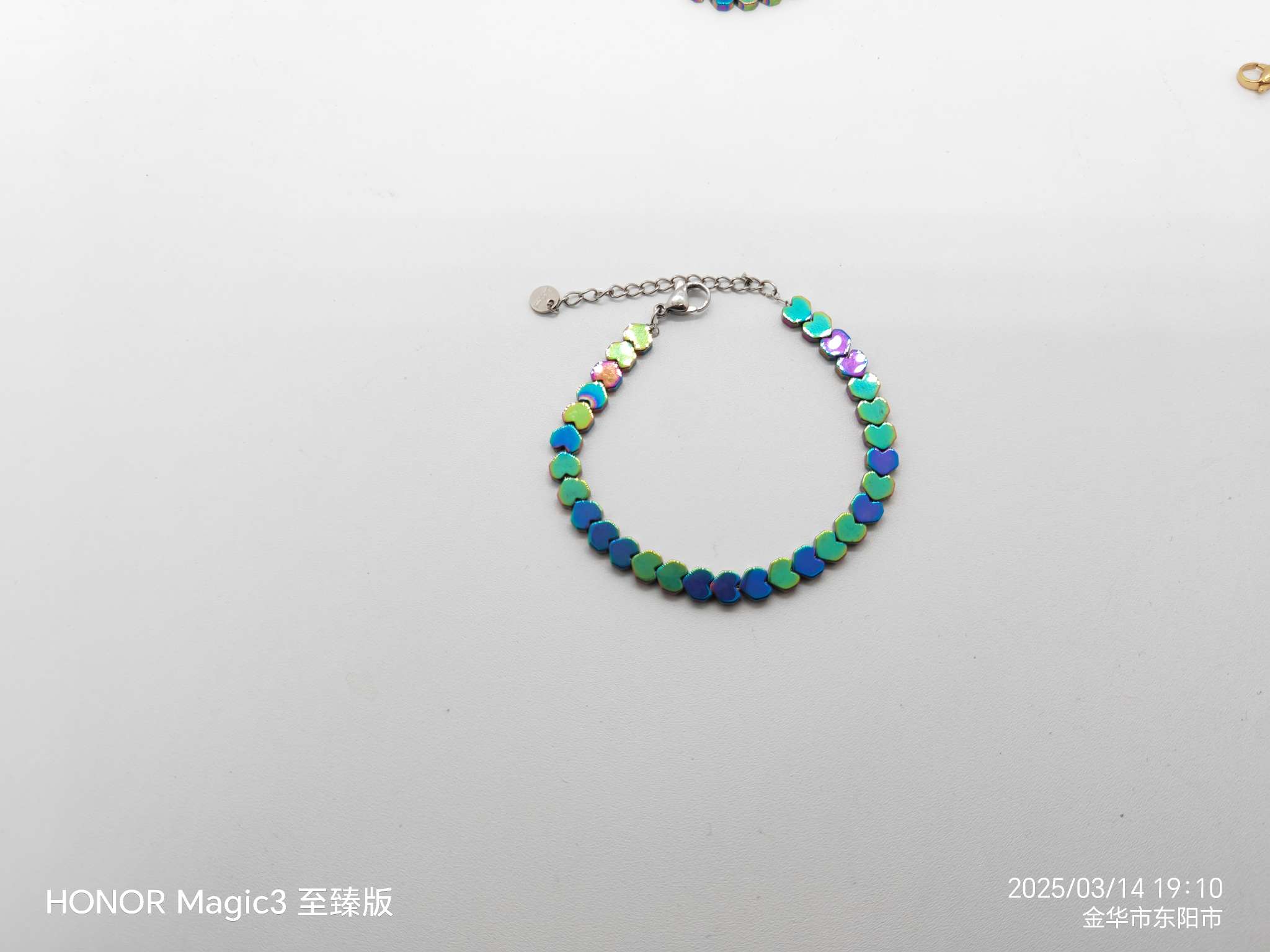 欧美中东北美南美流行黑胆石手链（6*3V）详情图8