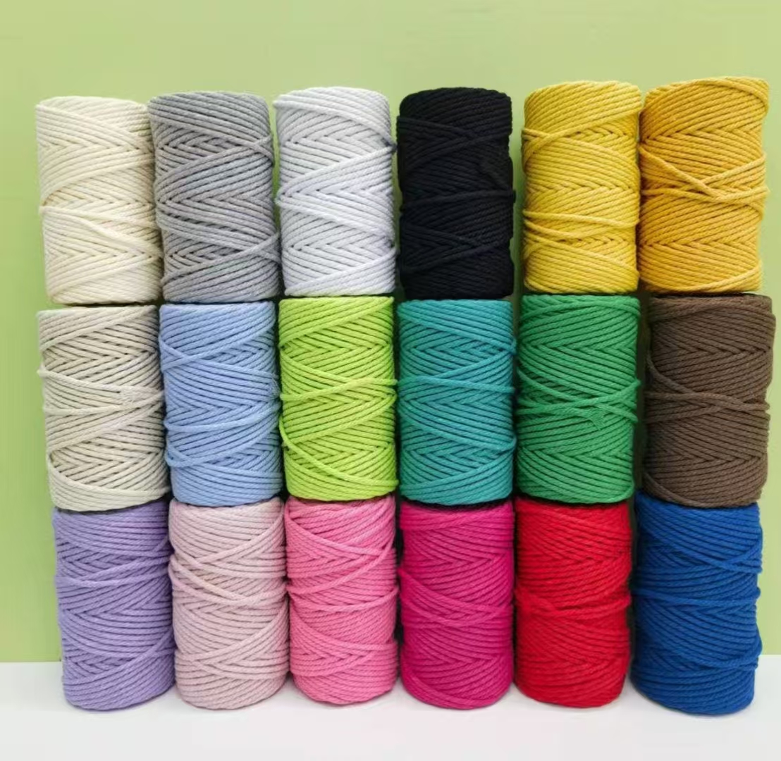 厂家现货供应1/2mm手工创意编织绳装饰饰品包装捆绑绳子彩色麻绳