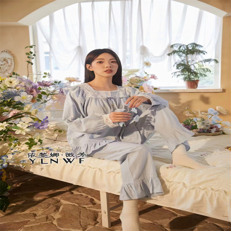 韩版宫廷风家居服睡衣新款舒适透气 睡衣批发舒适