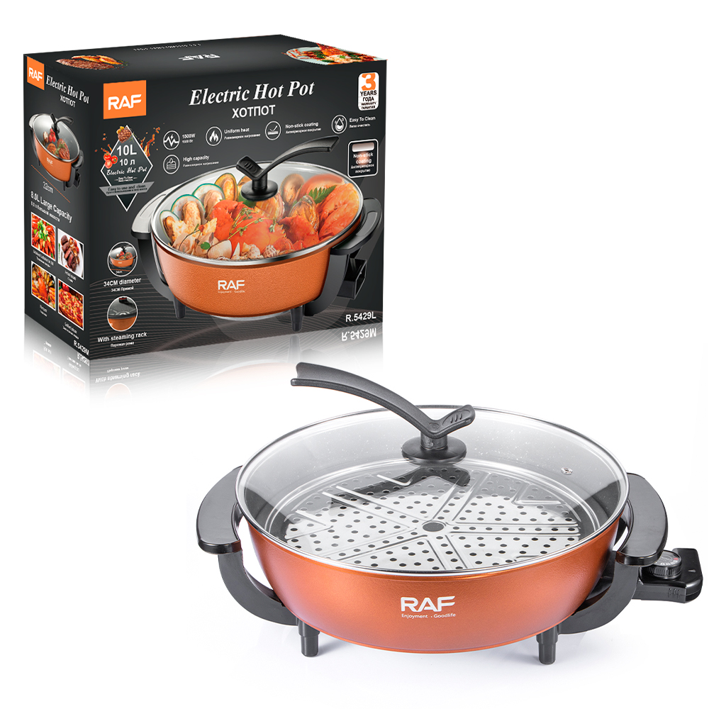 RAF European standard 10L high-power simple kettle, multi-person electric cooking cup, integrated instant noodle pot, household electric cooking pot details Picture