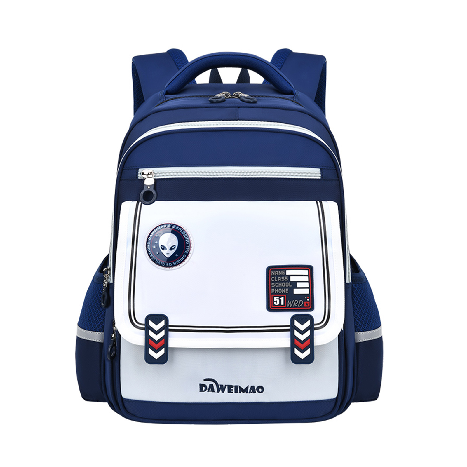 Large-tailed cat retro color-blocking British minimalist style unisex backpack, lightweight waterproof, wear-resistant and breathable schoolbag, large-capacity back-protecting and pressure-reducing backpack, outdoor travel dual-purpose backpack pic 2