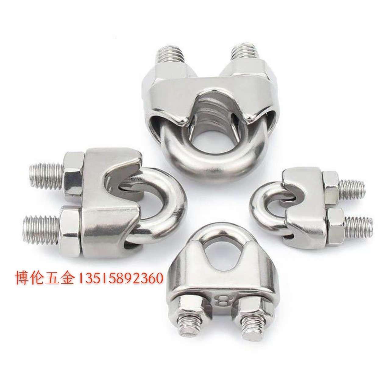 钢丝绳卡头  304卡头  U型钢丝绳卡头 detail image 4