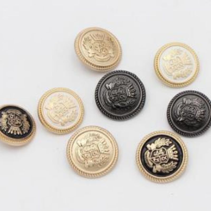 金属钮扣女毛呢大衣扣子