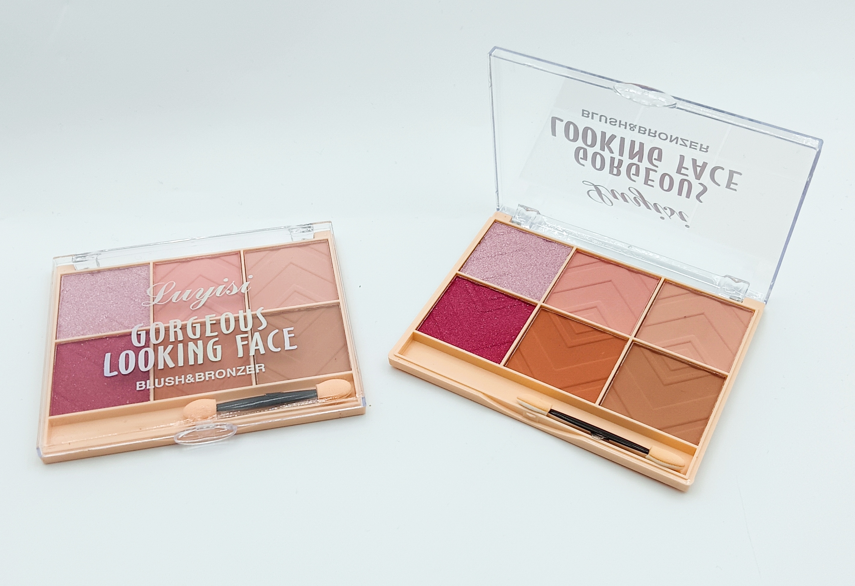 6 color blush multi-color foreign trade natural toning belt display box current makeup wholesale blush luyisi brand cross-border new blush 24 hours lasting makeup manufacturers direct sales details Picture