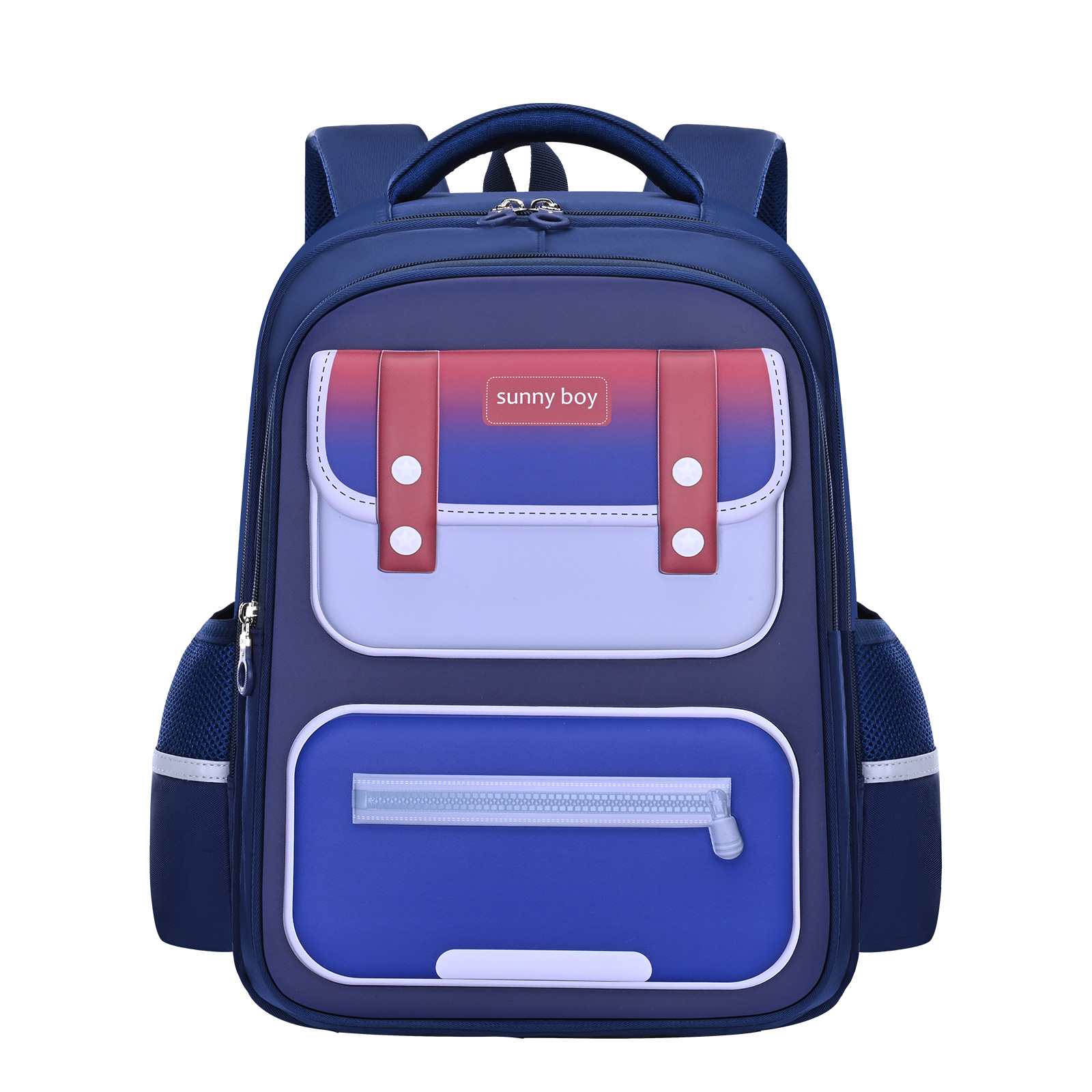 Large-tailed cat color-blocking simple classroom back-protecting and stress-relieving special schoolbag, children's lightweight, dirt-resistant, wear-resistant and breathable boys' and girls' backpacks, waterproof, tear-resistant and snail-resistant large-capacity backpacks, fashionable and trendy casual schoolbags