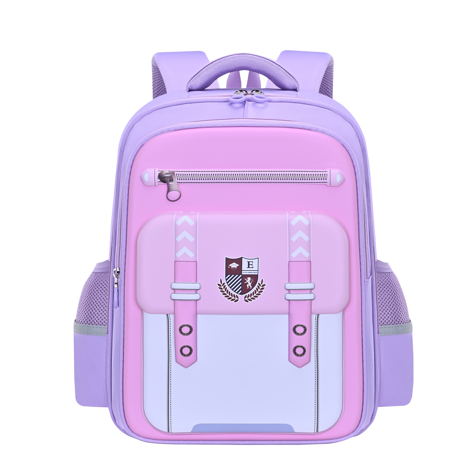 Large-tailed cat British minimalist color-blocking spine support and pressure relief backpack, large-capacity layered waterproof, tear-resistant and wear-resistant backpack, lightweight, wear-resistant and dirt-resistant backpack pic 3