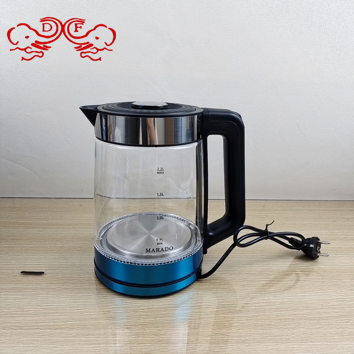DF99186 Boiling kettle, insulated electric kettle, constant-temperature household boiling kettle, tea brewing health pot, glass electric kettle, DF TRADINGHOUSE