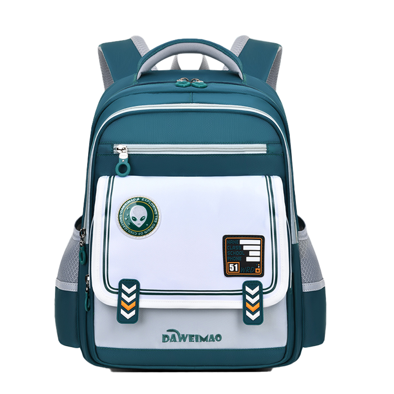 Large-tailed cat retro color-blocking British minimalist style unisex backpack, lightweight waterproof, wear-resistant and breathable schoolbag, large-capacity back-protecting and pressure-reducing backpack, outdoor travel dual-purpose backpack Application Scenario