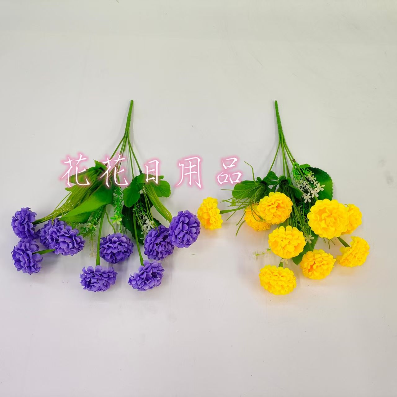 Artificial flower fake flower bonsai single 6-fork hydrangea vase table wine cabinet and other decorations Item Picture