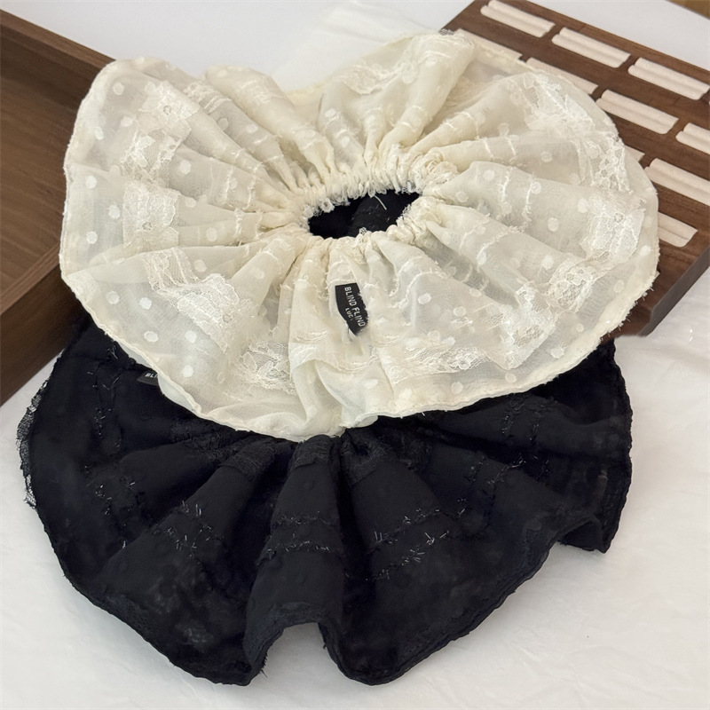 网纱大肠发圈 高级感头绳 发饰头饰 简约时尚饰品 发圈女士优雅配饰大肠发圈饰品头绳头绳饰品饰品大肠发圈详情图3