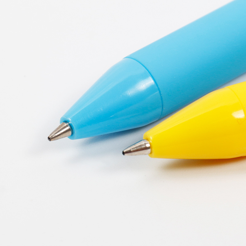 Neutral pen Candy color simple fashion Student wire pen holder Press the neutral pen to print logo Item Picture