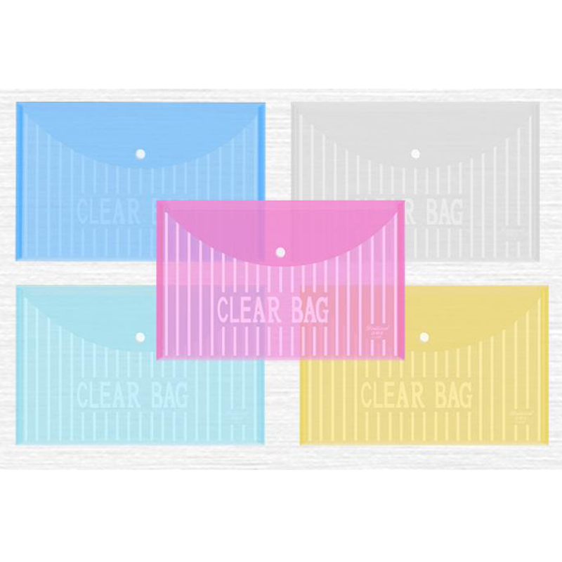 塑料A4大号按扣办公档案试卷资料简历带软装 卷子考试女