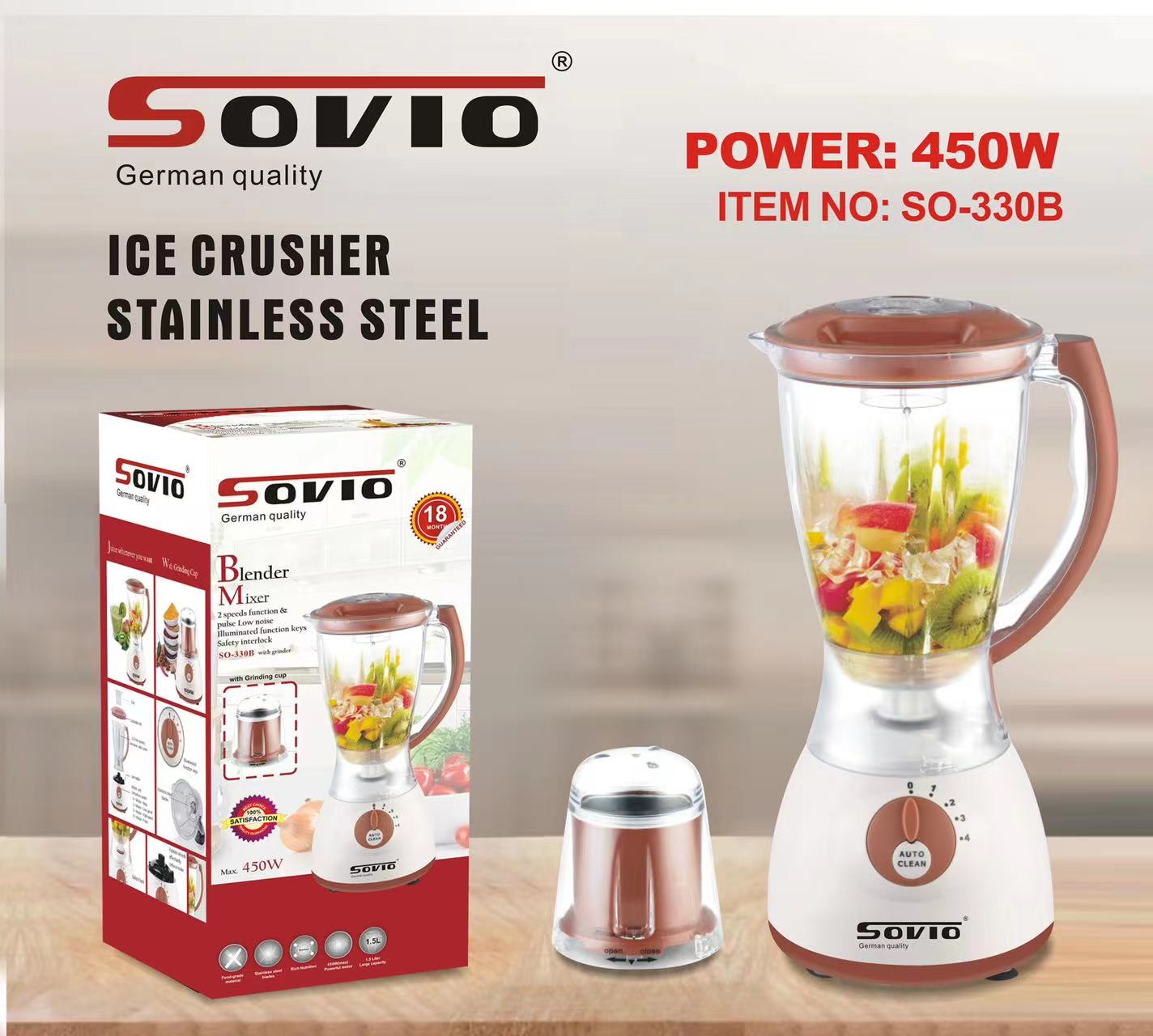 Foreign trade cross-border e-commerce SOVIO two-in-one blender juicer Item Picture