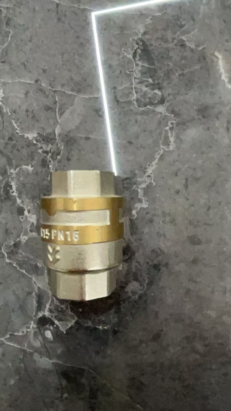 黄铜立式止回阀 NPT内螺纹直通式单向逆止  Brass Check Valve
