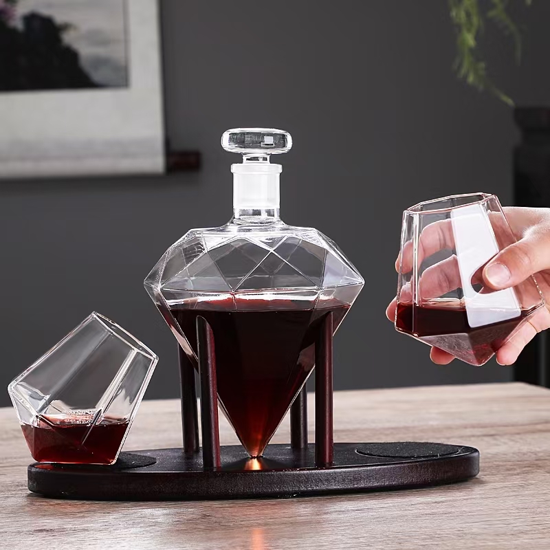 异形酒杯威士忌酒杯酒具套装 醒酒器红酒白酒洋酒玻璃杯玻璃壶套装酒杯酒具玻璃酒杯威士忌
