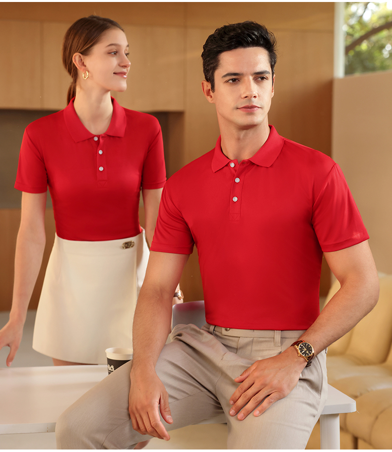 Custom-made POLO shirts, T-shirts, lapel polo shirts, short-sleeved lapel POLO shirts, custom-made work clothes, T-shirts, cultural advertising shirts, printed corporate work clothes, embroidered logos pic 18