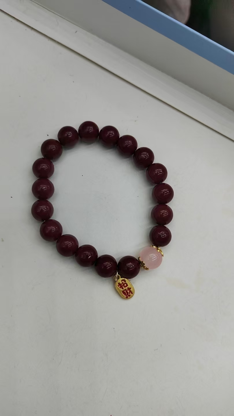 水晶手链 高级感手饰 精致水晶手串 时尚饰品 个性手链 闪耀水晶饰品 招福珠手串复古中式风经典百搭手链小众