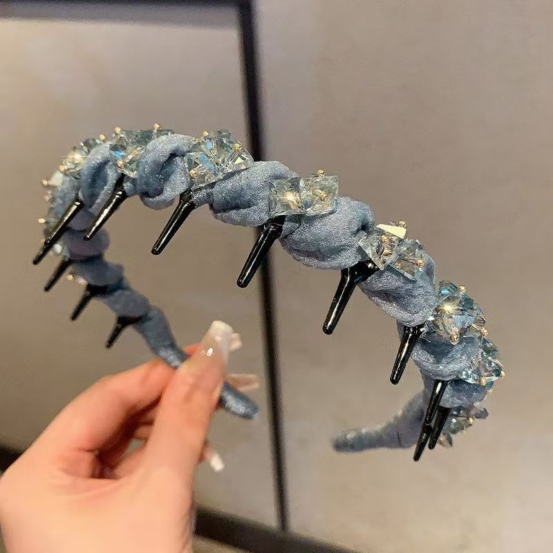 Golden leaf hair comb headwear, luminous headwear, hair tie, exquisite hair wear, elegant headwear, unique design, ladies' accessories details Picture