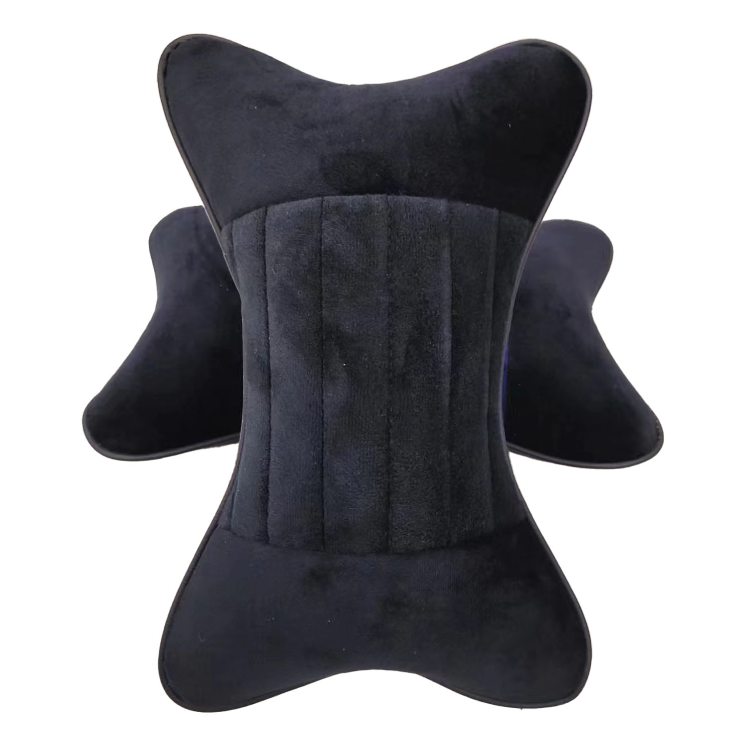 工厂批发跨境电商新款爆款套装 全绒布定做汽车用品 汽车头枕 车载用品汽车睡觉神器白底实物图