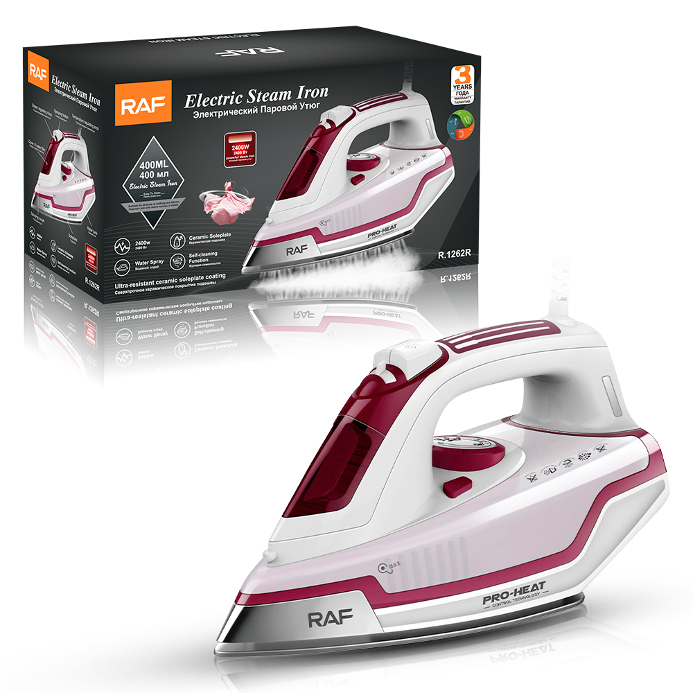 RAF European standard English plug household ceramic steam iron, home and hotel supplies, electric iron, iron Application Scenario