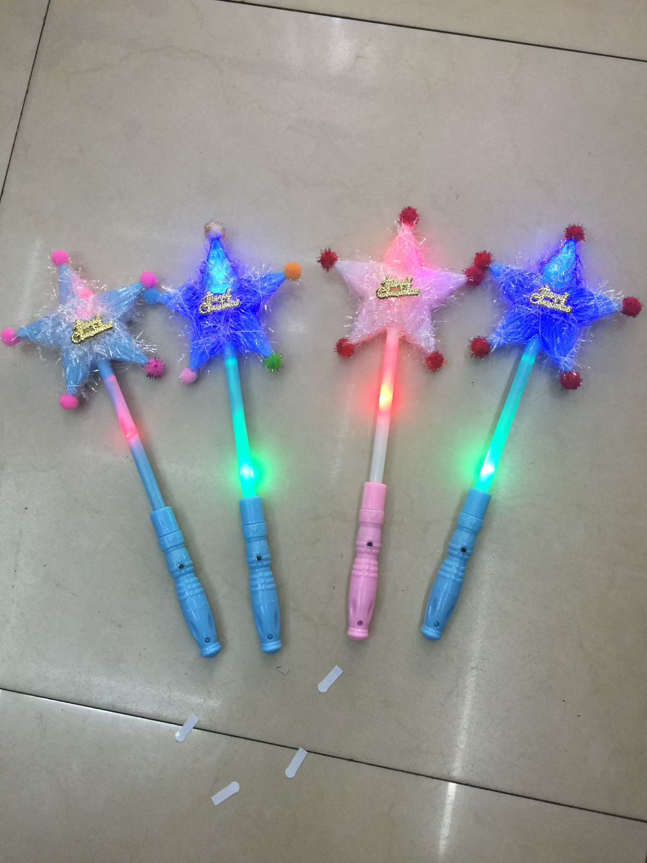 纱布蝴蝶结头扣发光玩具发光头扣详情3