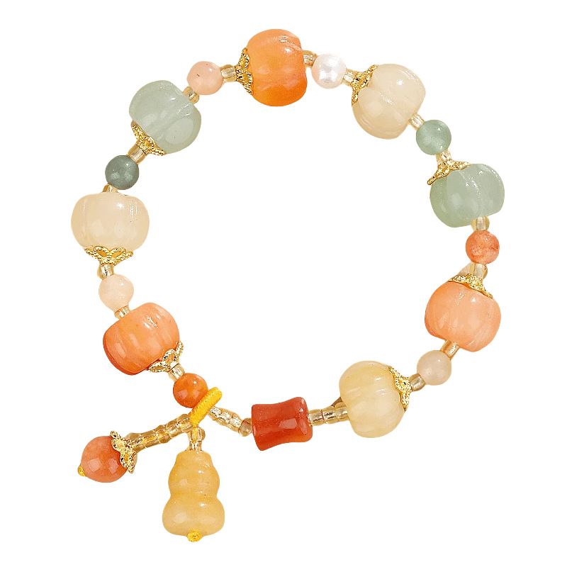 糖心玛瑙风格流苏手链手串，中国风绚丽多彩「宇宙行星」