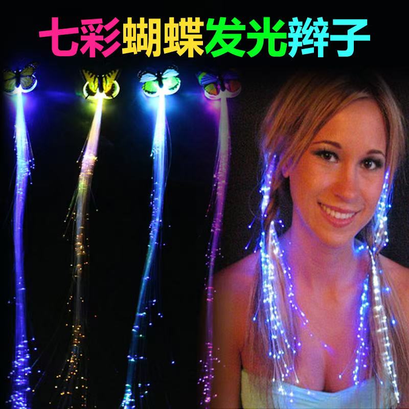 纱布蝴蝶结头扣发光玩具发光头扣详情19