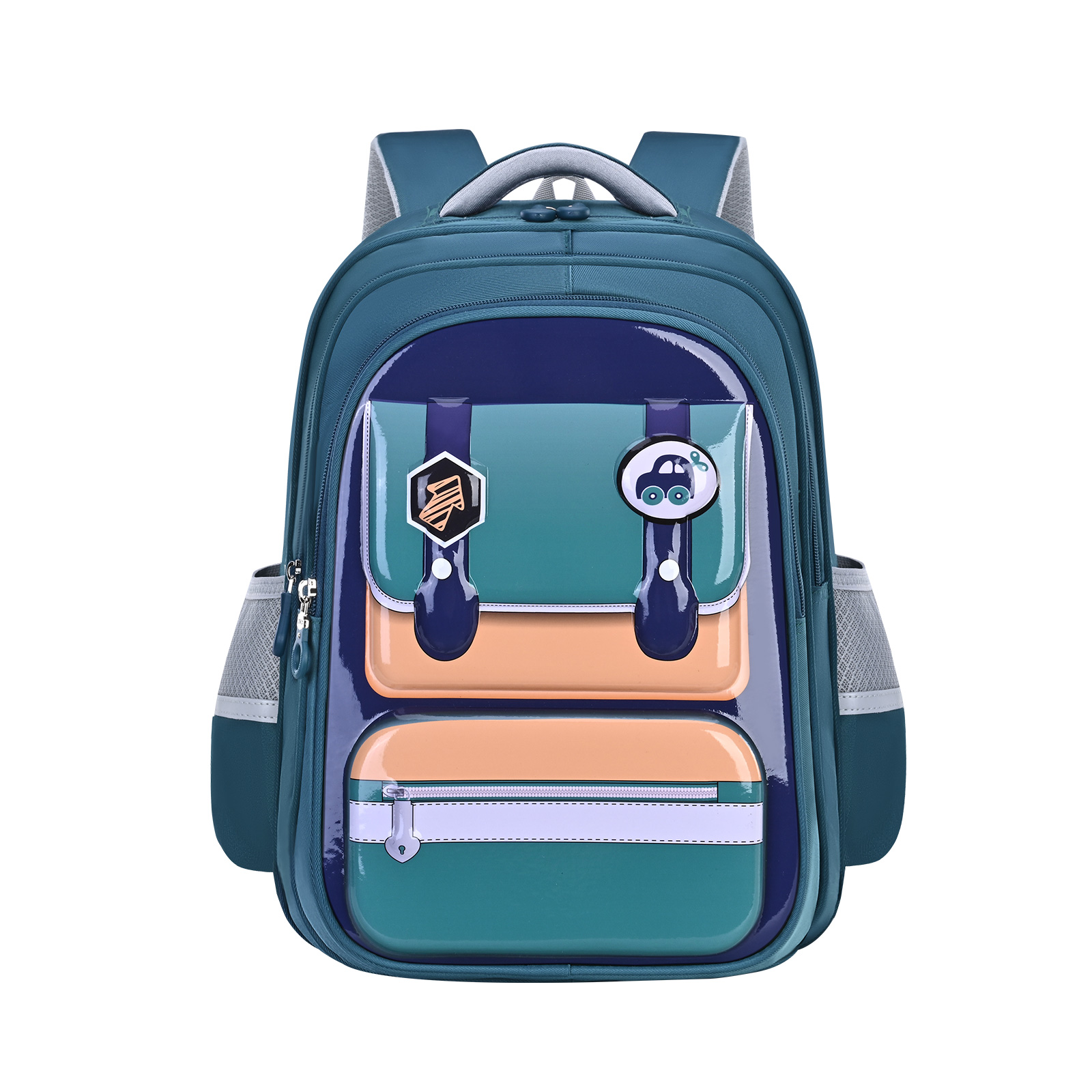 The big-tailed cat school-style color-blocking backpack is suitable for both boys and girls. It is lightweight, waterproof, tear-resistant, wear-resistant and dirt-resistant. It also features a large-capacity classroom classification backpack and a dual-purpose backpack for outdoor travel Application Scenario