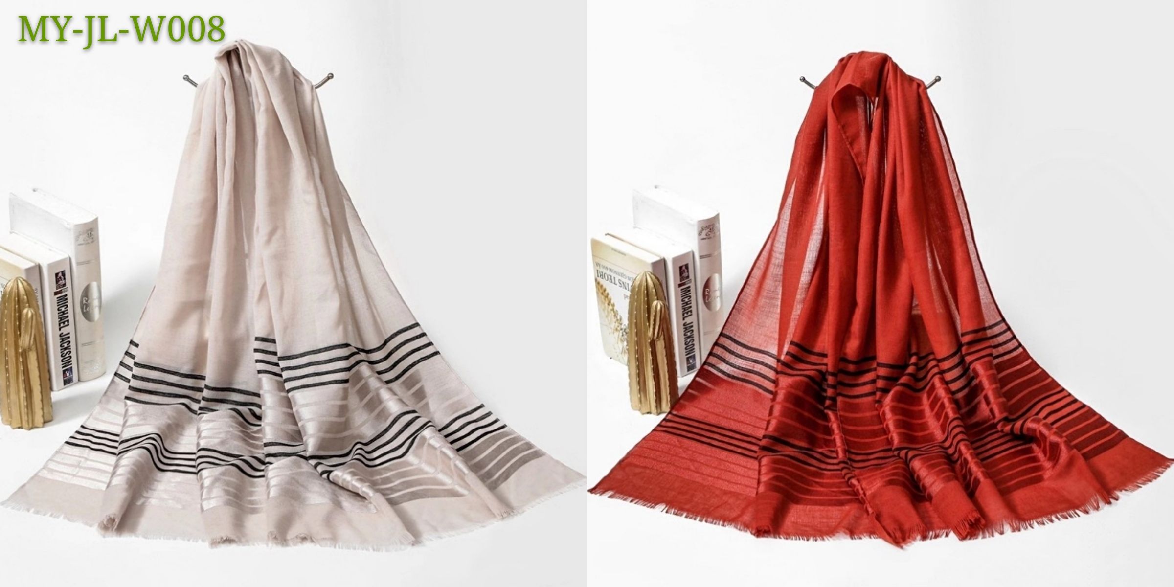 Muslim patch beaded scarf, cotton scarf Specification image