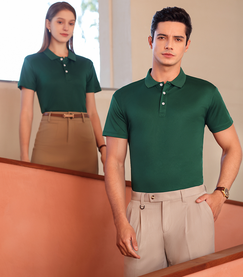 Custom-made POLO shirts, T-shirts, lapel polo shirts, short-sleeved lapel POLO shirts, custom-made work clothes, T-shirts, cultural advertising shirts, printed corporate work clothes, embroidered logos pic 15