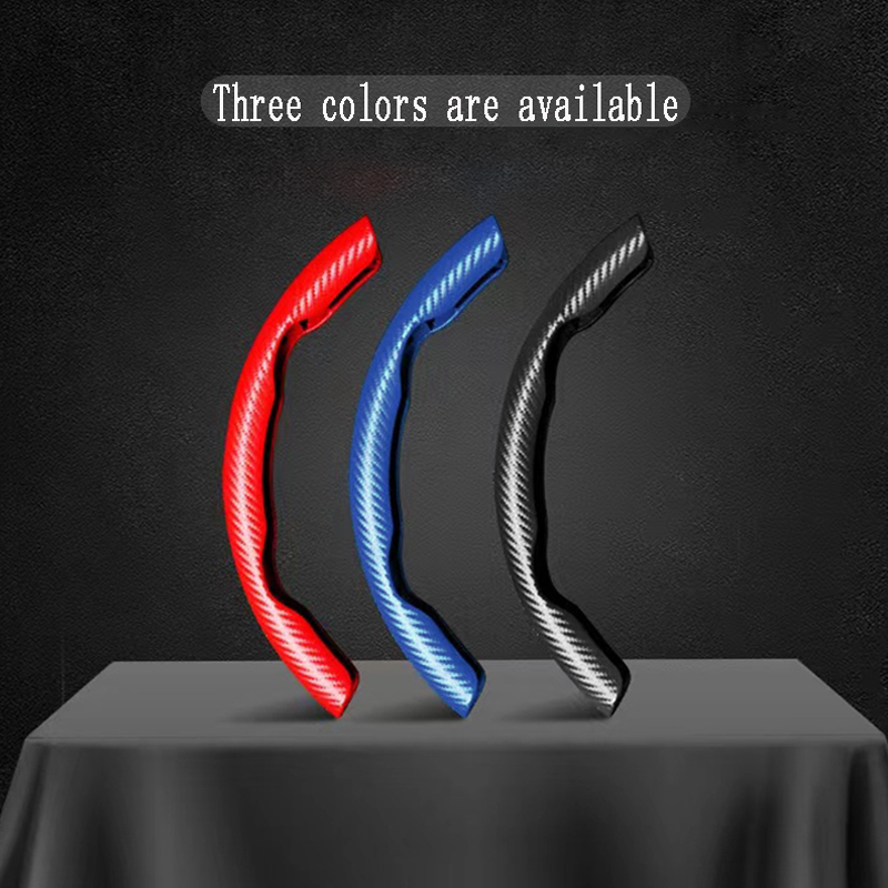 The snap-on carbon fiber steering wheel cover and handlebar cover are fashionable, beautiful and easy to disassemble and assemble Item Picture