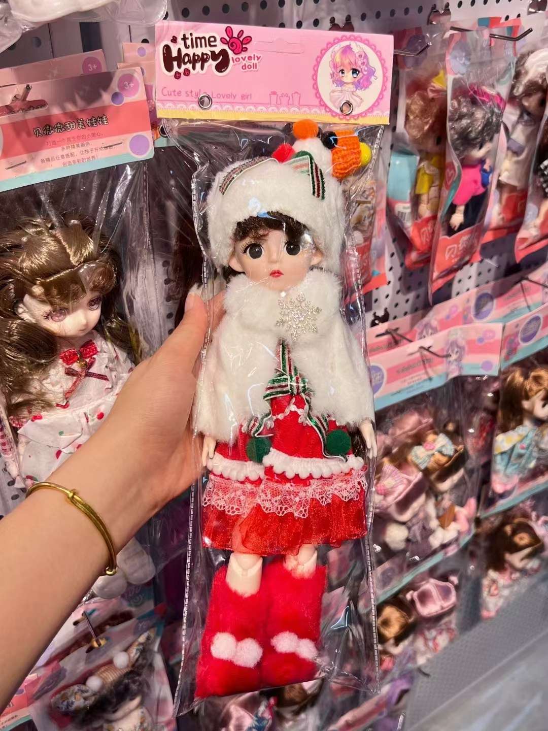 30 cm doll dress-up Christmas doll dress dress play toy Children's Day gift for foreign trade exclusive supply with EN71 certification Barbie doll toy detail image 2